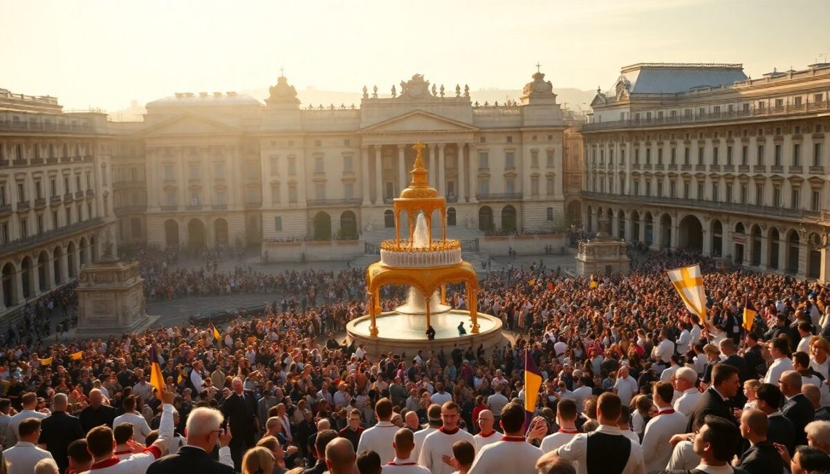 Messa e processione del Corpus Domini a Madrid con Papa Leone XIV