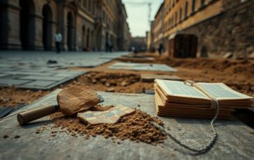 Parcheggio a Borgo Pio: la scoperta archeologica che blocca i lavori