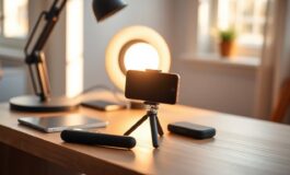 Setup pro per selfie: grip, mini treppiedi, ring light e app