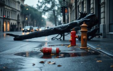 Supercella nel Milanese: raffiche di vento, ambulanze rallentate e interventi dei vigili del fuoco