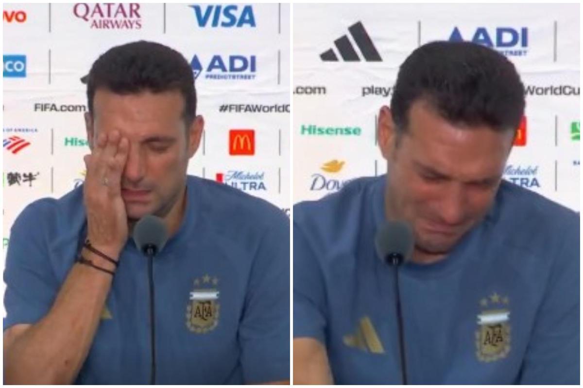 Argentina, Scaloni scoppia a piangere e abbandona conferenza