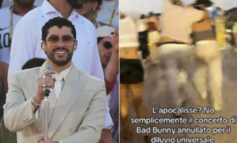 Bomba dacqua a Milano interrotto concerto di Bad Bunny spettatori feriti 265x160