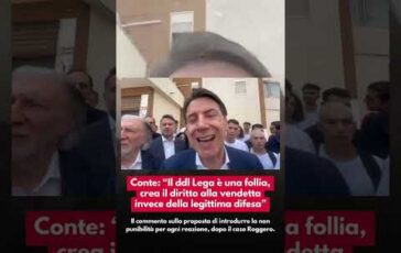 Caso Roggero Conte Ddl Lega una follia diritto alla vendetta invece di legittima difesa 364x230