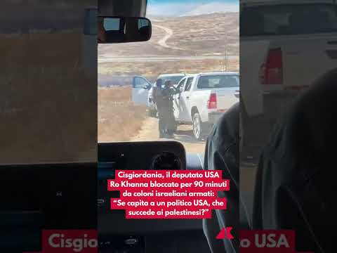 Cisgiordania, il deputato USA bloccato da coloni israeliani armati