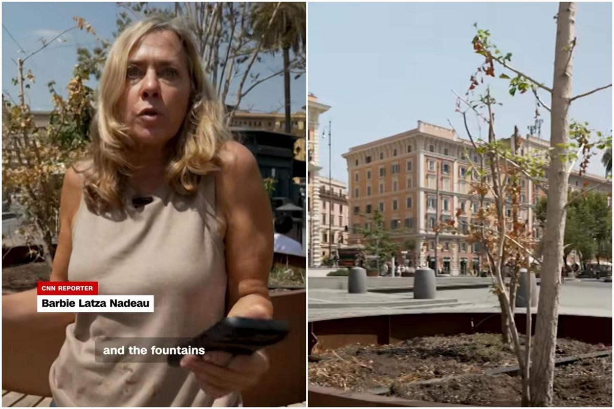 Cnn: "Roma ha speso milioni per riqualificare piazza Risorgimento, ora alberi secchi e fontane non ci sono"