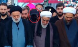 Funerali di Khamenei spunta un uomo col volto coperto sui social e caccia a Mojtaba 265x160