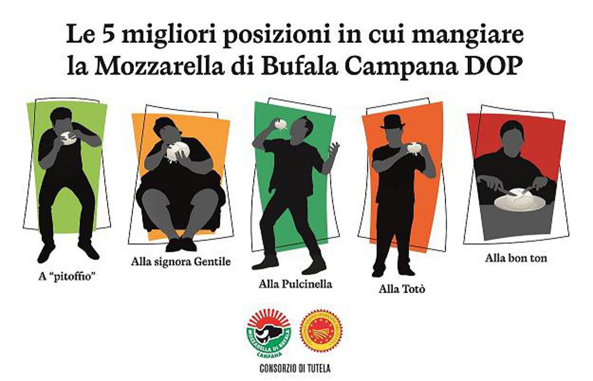 In estate aumenta voglia di Bufala Campana Dop, ecco le 5 'posizioni' in cui mangiarla per gustarla al top