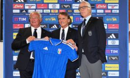 La Nazionale riparte dal tridente Malago Mancini Ranieri Vogliamo vincere e riportare i giovani a vedere lItalia ai Mondiali 265x160