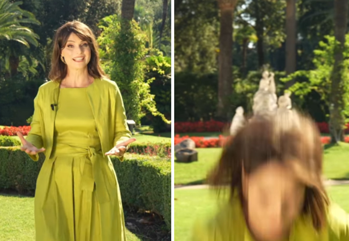 Lorena Bianchetti registra la puntata di 'A sua immagine' e... cade: il video social