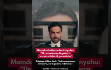 Mamdani attacca Netanyahu Un criminale di guerra responsabile di genocidio 364x230