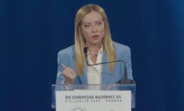 Meloni al congresso della Uil Salario giusto una vittoria di tutti i lavoratori 265x160