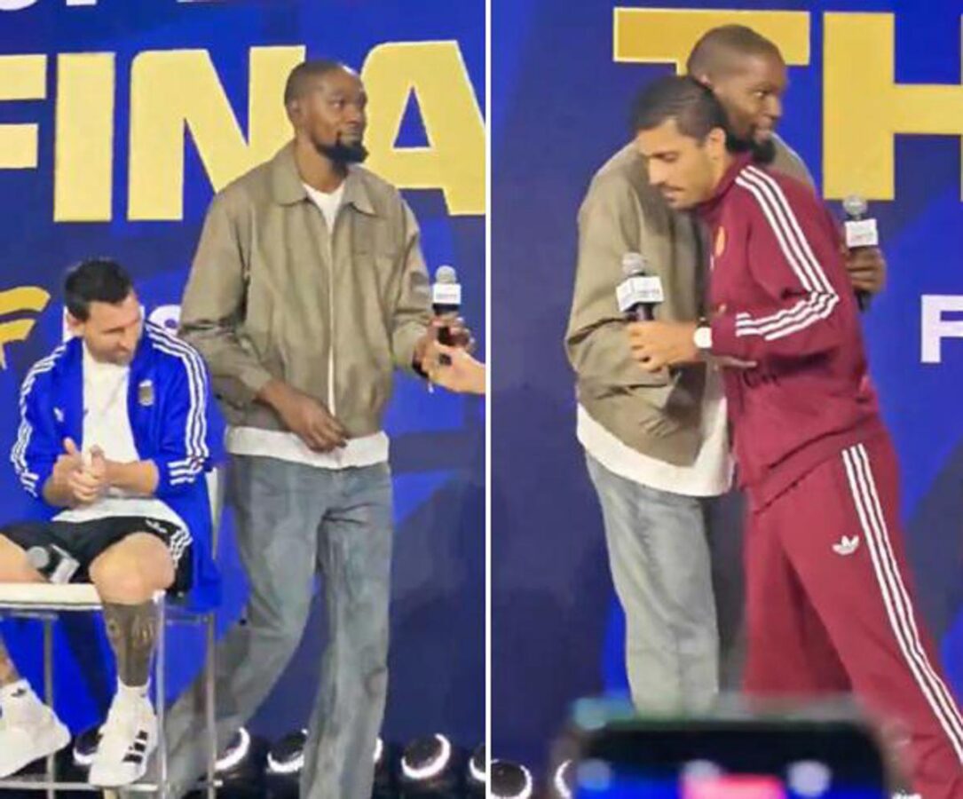 Messi 'ignorato' da Durant, De la Fuente fischiato: la conferenza show prima della finale dei Mondiali