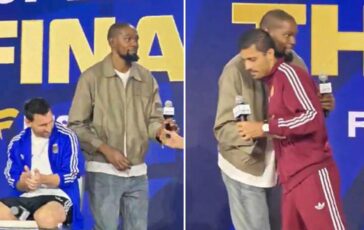 Messi ignorato da Durant De la Fuente fischiato la conferenza show prima della finale dei Mondiali 364x230