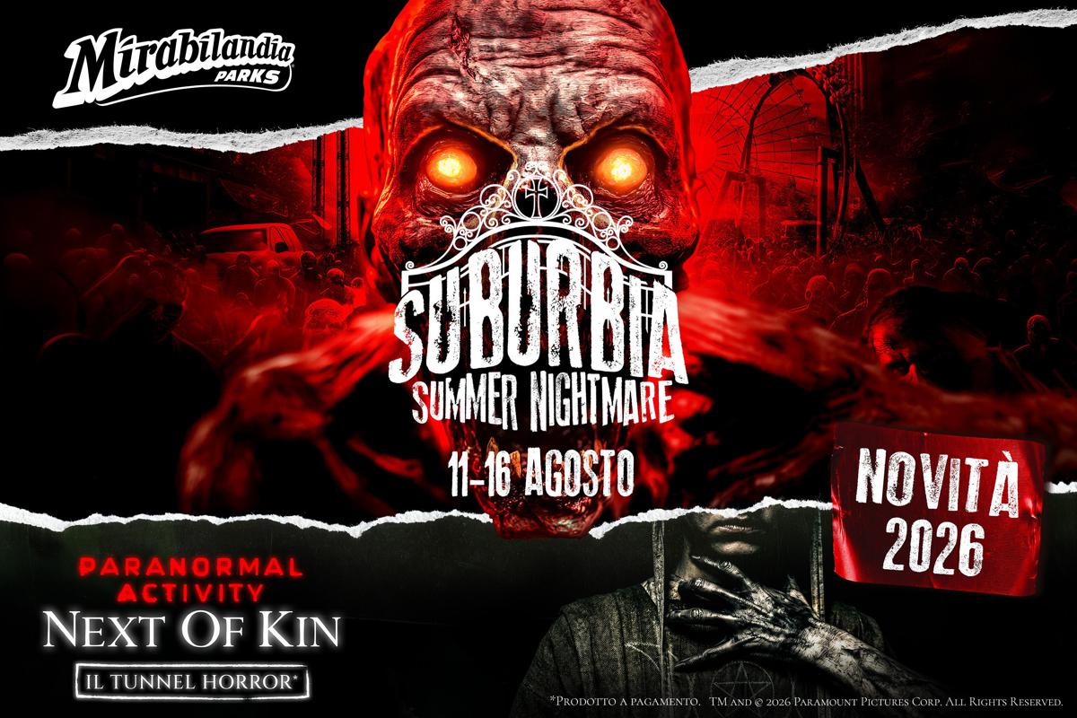 Mirabilandia, dall'11 agosto Suburbia Summer Nightmare per appassionati del brivido