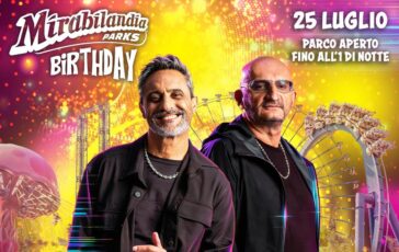 Mirabilandia il parco divertimenti compie 34 anni festa pop con Giorgio Vanni e le sigle dei cartoni 364x230