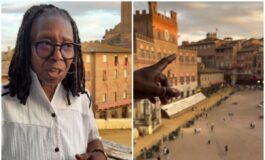 Palio di Siena ce anche Whoopi Goldberg lattrice presente a Piazza del Campo 265x160
