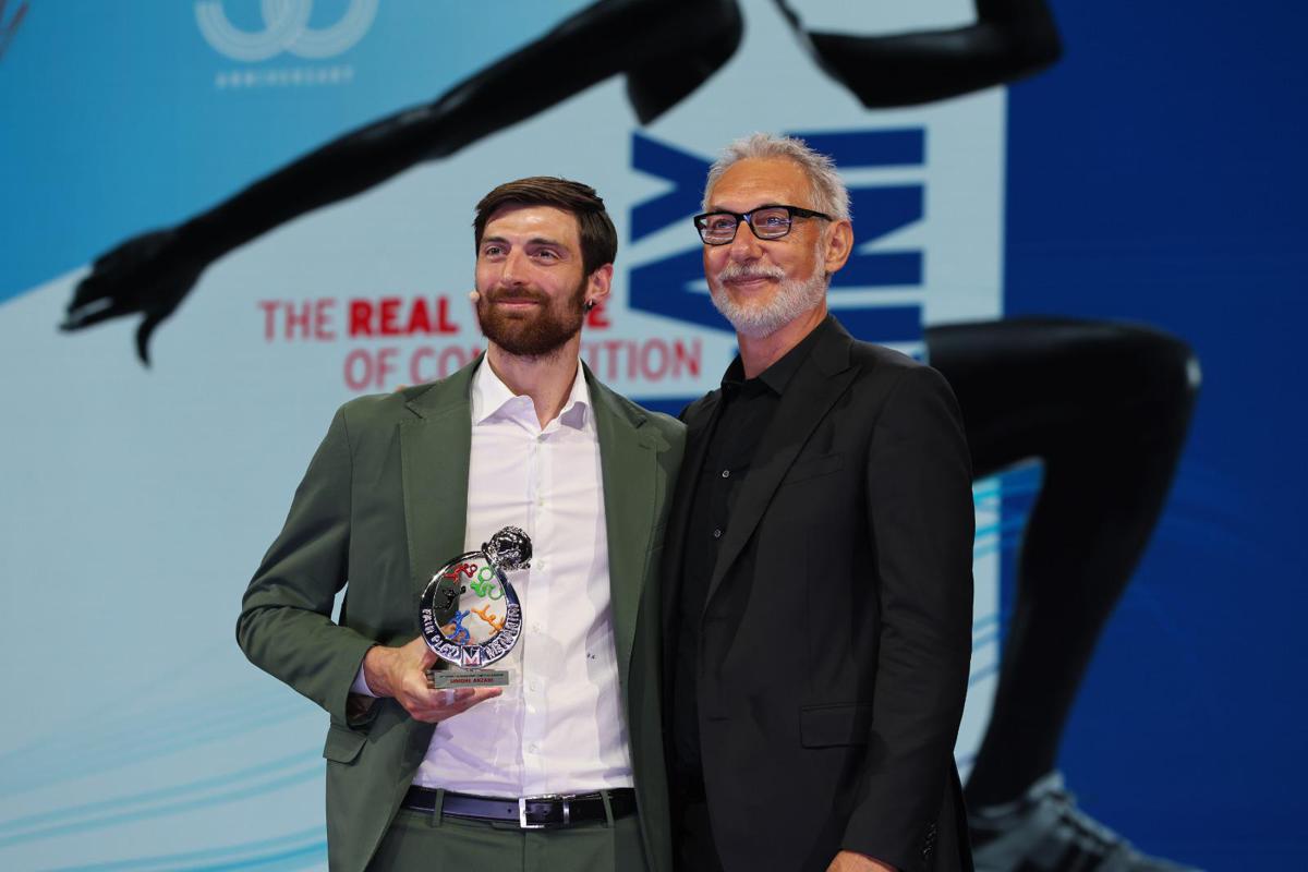 Premio Fair Play Menarini a Simone Anzani: "Orgoglio e responsabilità trasmettere valori"