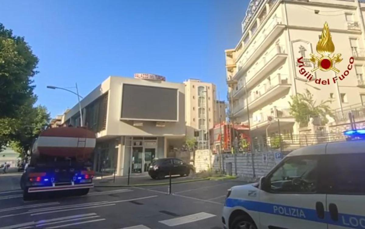 Rimini, incendio in hotel e Gabicce Mare: soccorsa una donna