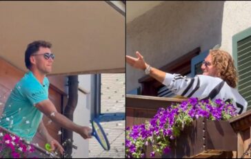 Ruud Tsitsipas a Gstaad e sfida. dal balcone 364x230