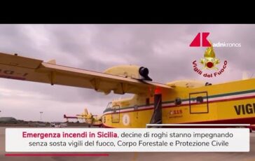 Sicilia scoppia emergenza incendi Video 364x230