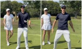 Sinner buca a golf ed esultanza. alla Ronaldo 265x160