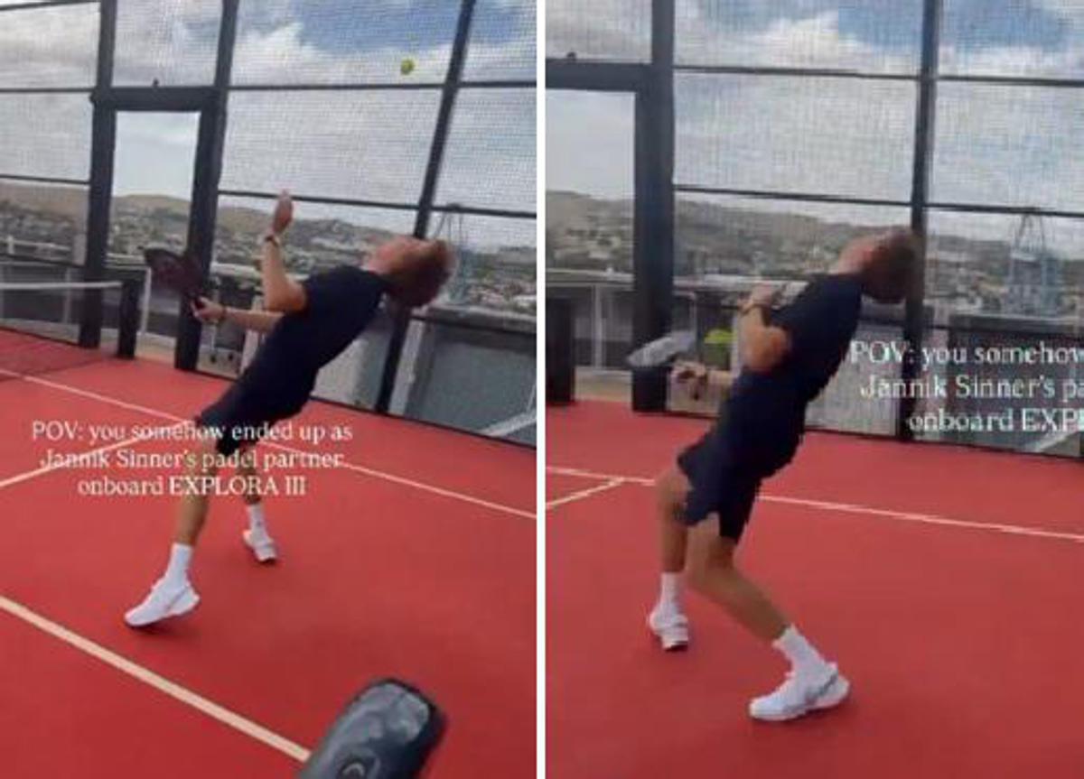 Sinner, il padel fa male: Jannik 'preso a pallate'