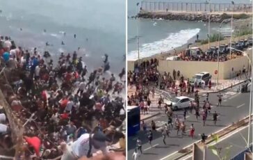 Spagna emergenza migranti a Ceuta migliaia entrano dal Marocco in poche ore 364x230