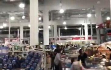 Terremoto Giappone il negozio trema per la scossa 364x230