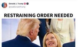 Trump il post contro Meloni Serve un ordine restrittivo 265x160