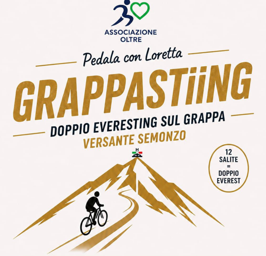 Tumori, al via ‘Grappasting’, sfida in bici di una paziente per doppio brevetto Everlasting