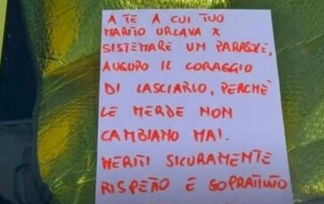 Tuo marito urla lascialo il messaggio sul parabrezza diventa un caso web 364x230