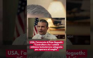 USA Pete Hegseth Controllare che i soldati abbiano testosterone adeguato per operare al meglio 364x230