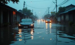 Alluvioni devastanti in Cina: il tifone Bavi sommerge strade e auto