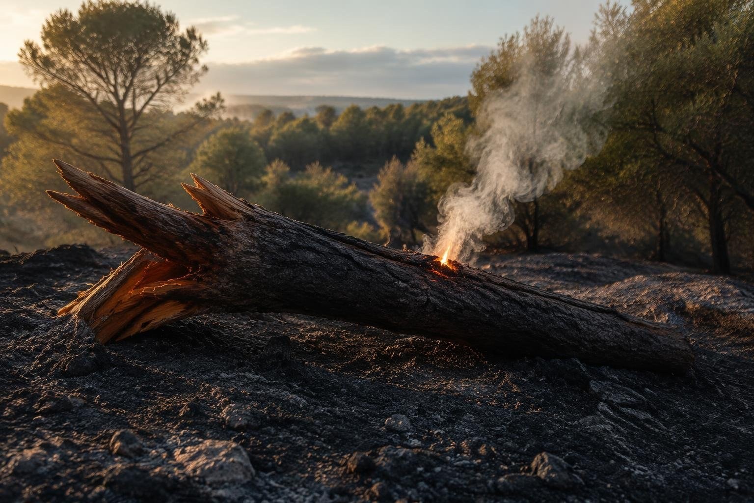 Evacuazioni di massa in aree rurali europee, vigili del fuoco in operazione durante incendi diffusi