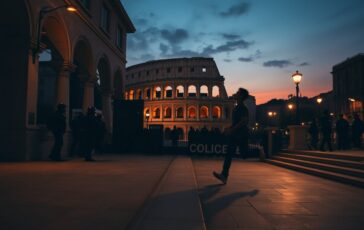 Guerriglia urbana a Largo Gaetana Agnesi: tensione sulla piazza sopraelevata vicino al Colosseo