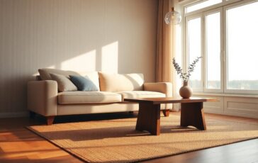 Minimalismo caldo per una casa accogliente: palette neutre, texture naturali e luce a strati