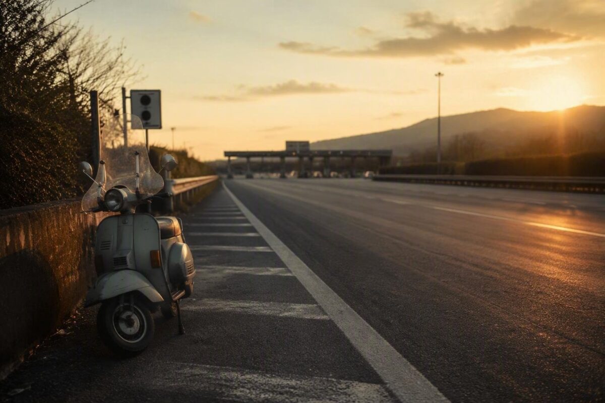 In motorino sull'A1, fermato a Sasso Marconi: multato per violazione del codice della strada