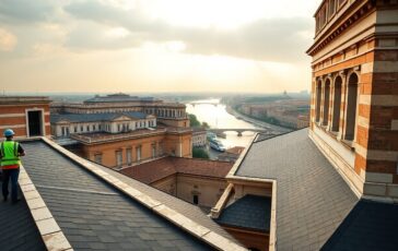 Restaurierung des Palazzo Farnese: Fassaden und Dächer wurden in ihrer historischen Pracht wiederhergestellt.