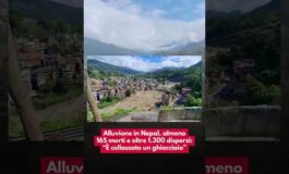 Alluvione in Nepal almeno165 morti e oltre 1.300 dispersi E collassato un ghiacciaio 265x160