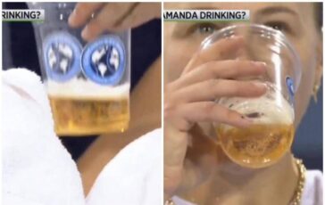 Anisimova e il mistero della bibita durante la partita Sta bevendo birra 364x230
