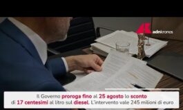 Carburanti prorogato al 25 agosto taglio accise su gasolio 265x160