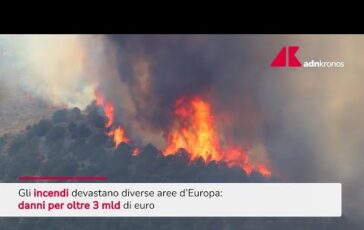 Incendi in Europa danni per oltre tre miliardi di euro 364x230