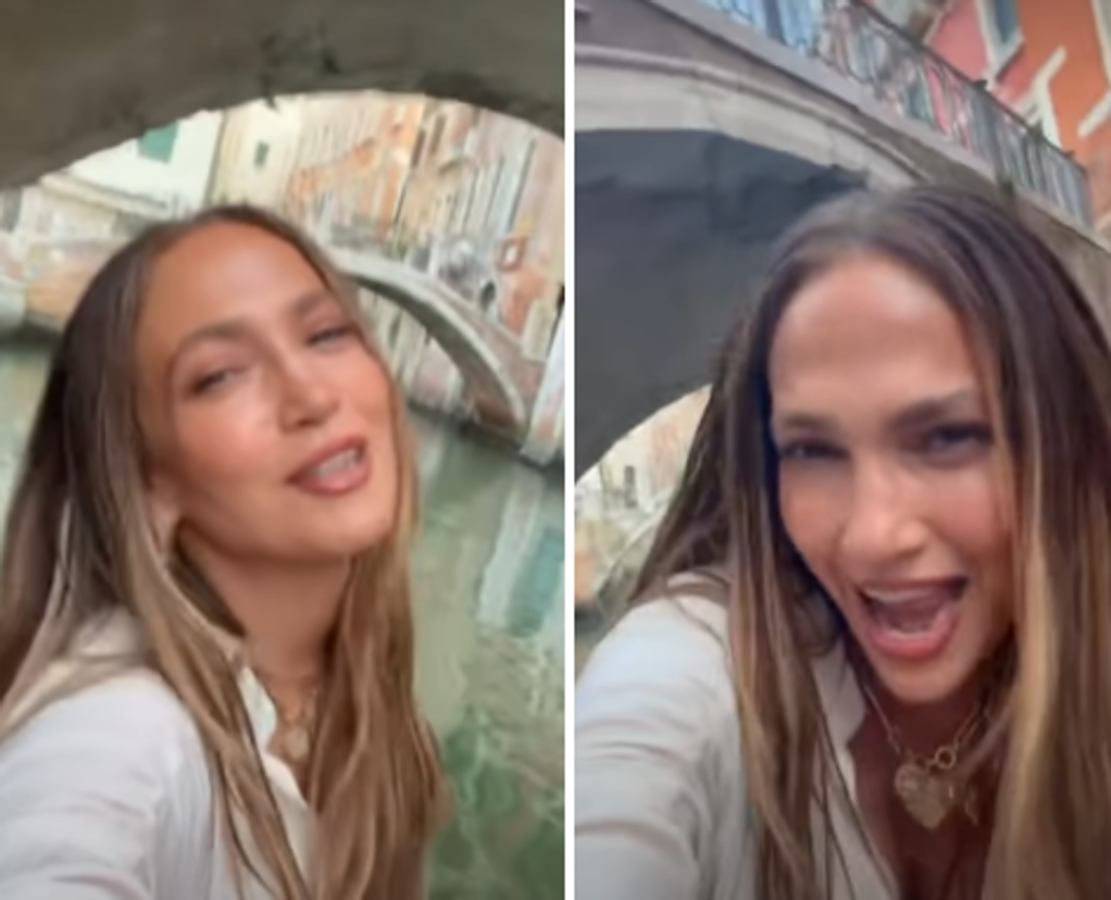 Jennifer Lopez a Venezia, il giro in gondola come Madonna: lo show con 'Like a Virgin'