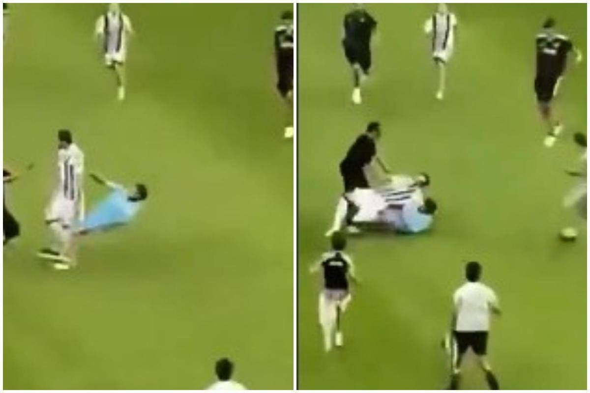 Juventus, invasione di campo e intervento killer di un tifoso su Gatti