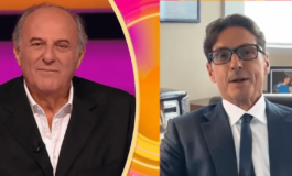 La Ruota della Fortuna Gerry Scotti compie 70 anni e a sorpresa arriva. Pier Silvio Berlusconi 265x160
