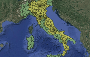 Maltempo allerta meteo gialla per temporali oggi lunedi 17 agosto la mappa delle 13 regioni a rischio 364x230