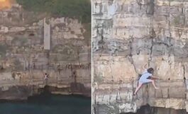 Paura a Polignano a Mare turista resta bloccata sulla scogliera di Lama Monachile voleva fare una foto 265x160