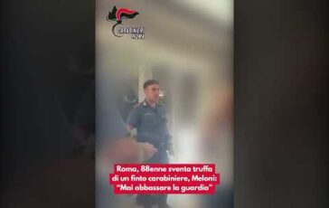 Roma 88enne sventa truffa di un finto carabiniere Meloni Mai abbassare la guardia 364x230