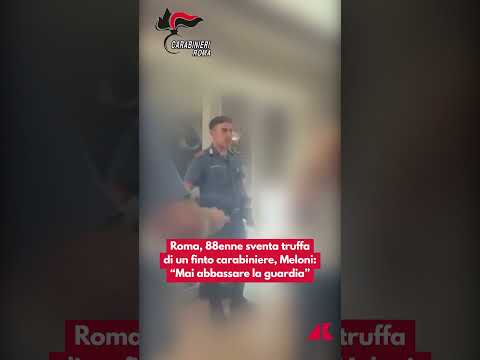 Roma, 88enne sventa truffa di un finto carabiniere, Meloni: “Mai abbassare la guardia”