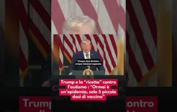 Trump collega ancora vaccini e autismo Come unepidemia 364x230